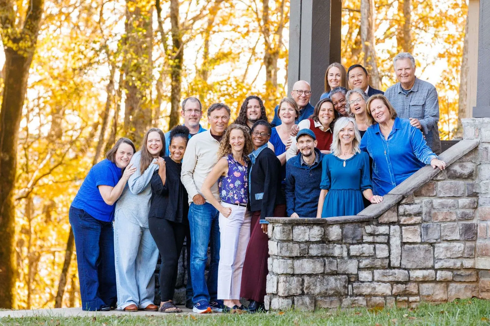 Much of the Workplace Prayer team, gathered together